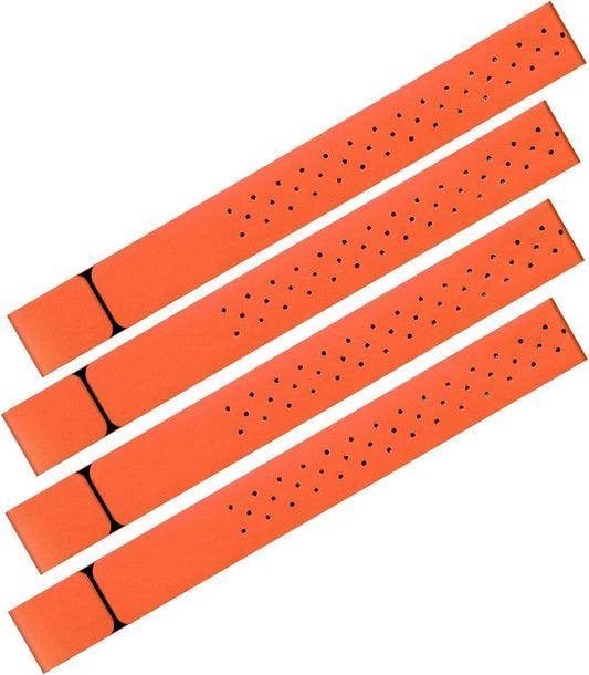 4 Adjustable(0.8 14.2 Inch,Orange) Oudain Pcs Heart Rate Monitor Replacement Strap Band, Soft Heart Rate Monitor
