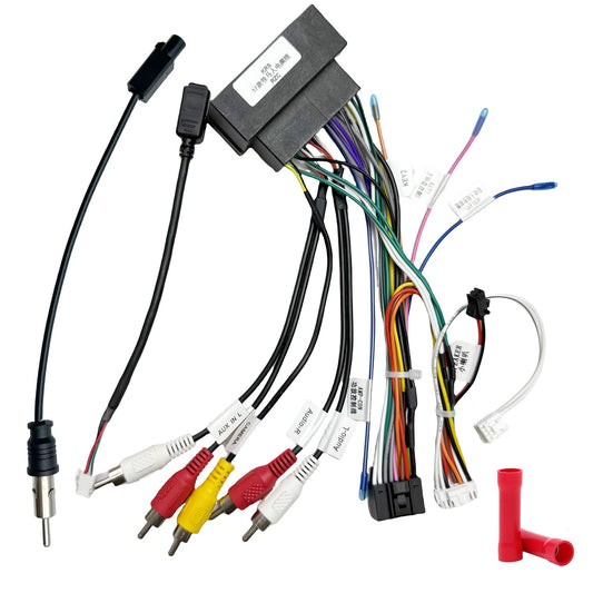 2015-2018/Dodge 2014-2019/Jeep 2018-2019, 16Pin Aftermarket Radio Wiring Adapter Compatible with Chrysler Android Car