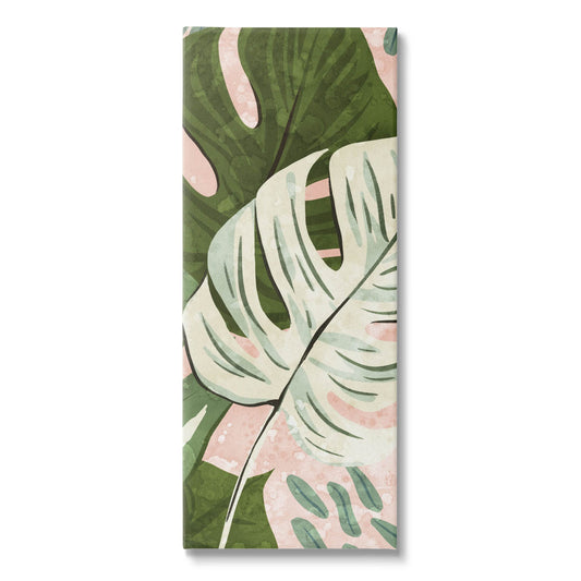 Stupell Industries Tropical Monstera Leaf Shapes Canvas Wall Art, Design by Ziwei Li