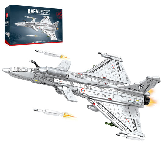 Reobrix Fighter Jet Building Set for Adults, Rafale Fighter Model Kit 33035,Collectible Military Airplane Model, Cool Aircraft Building Block for Home Decor, Ideal Gift for Military Fans and Adults