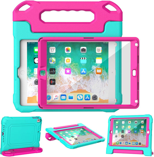 YH YIHE 9.7 Inch 9.7 6th/5th 2018/2017, 2/1& 9.7, YIHE Kids Case for iPad with Screen Protector, Shockproof Handle