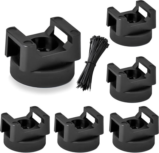 VELATYVIO 6 100 Magnetic zip tie mount Pcs Magnet bases and Pcs Zip ties Multipurpose cable holder magnetic wire holder
