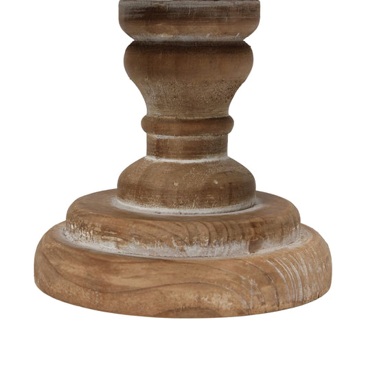 SOFE 11" Rustic Cake Stand, Round Vintage Cup Cake Stand, Natural Wood Cake Stand with Pedestal Dessert Display, Farmhouse Cake Holder Perfect for Weddings, Birthdays and Country Decor