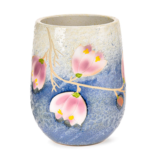 Sungmor 10.6 Inch Ceramic Succulent Plant Pot with Drainage Hole, Hand Painted Flower Pots for Plants, Unique Texture Decorative Planter for Indoor and Outdoor, Pottery Vase for Home Office Decor