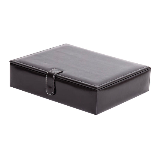 Mele and Co Carson Men's Dresser Top Valet Jewelry Box