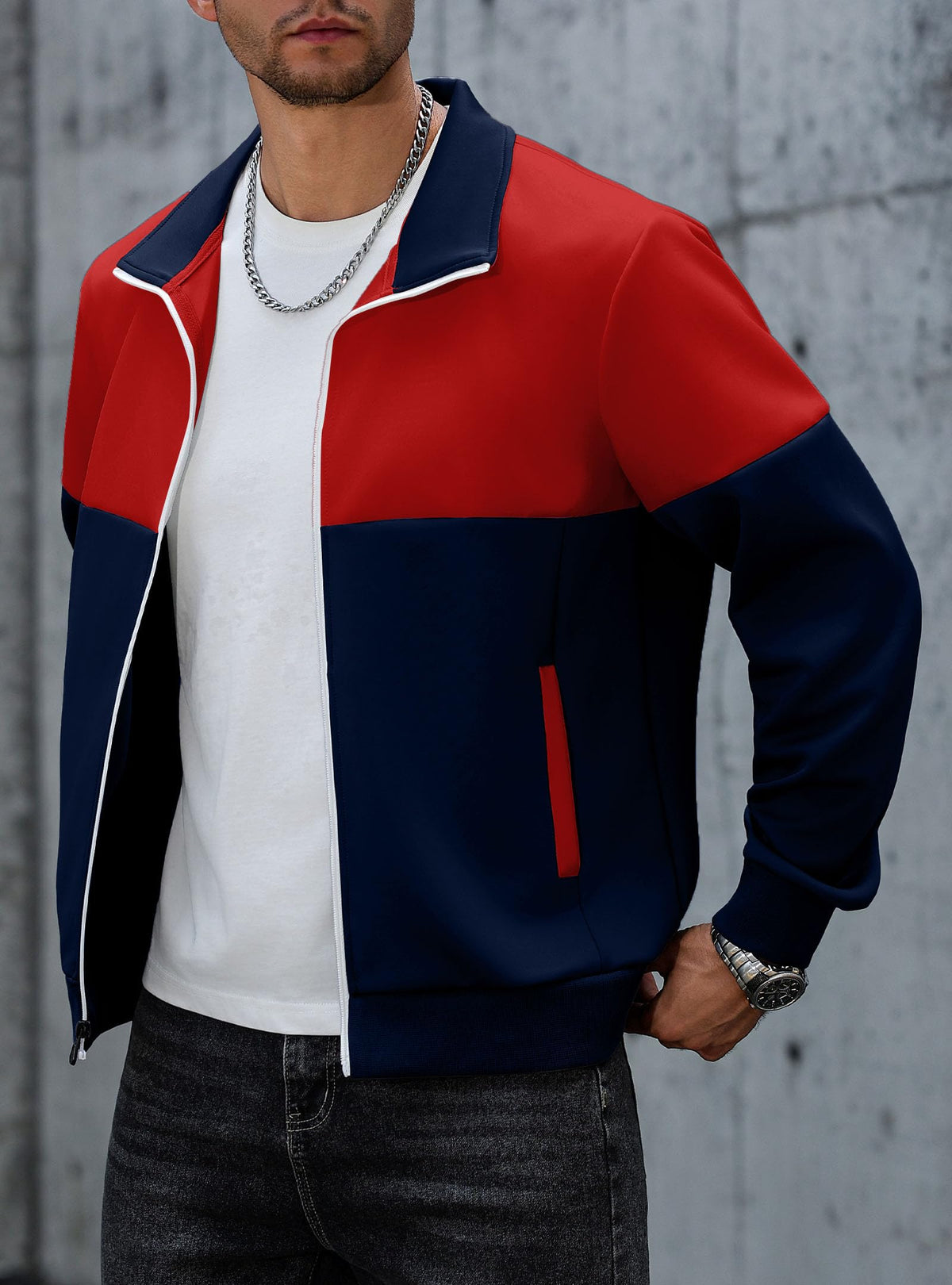 HYPESTFIT Men’s Retro Track Jackets, Relaxed Fit