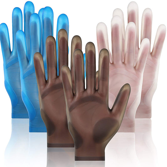 Geyoga 3 Pairs Silicone Gloves for Epoxy Resin Casting Reusable Waterproof Epoxy Gloves Safe Silicone Finger Protectors for DIY Jewelry Making Work Crafts