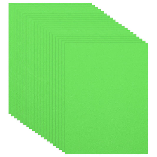 PATIKIL 20 Pcs Light Green EVA Foam Sheets, 11.8 x 7.87 Inches 1mm Thick Foam Sheets for Crafts Flexible DIY Handcraft Scrapbooking Art Supplies