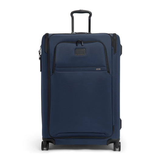 TUMI - Alpha Large Dual Access Expandable 4-Wheeled Checked Luggage - Zipper Expansion - Durable Large Capacity Suitcase with TSA Lock - Navy