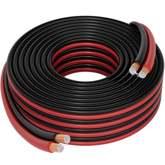 16/2 20 12V/24V 16AWG HiFind Gauge FT Red Black Hookup Electrical Wire Cable LED Strips Extension Cord DC, Flexible