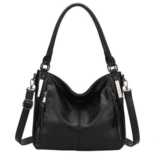 Purses for Women Shoulder Handbags Hobo Bags Tote Bag (01-Black)