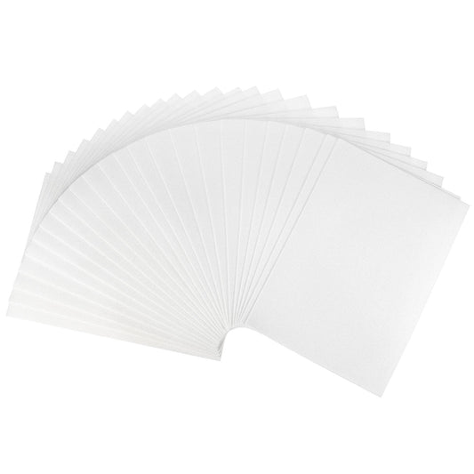 uxcell White Glitter EVA Foam Sheets 11 x 8 Inch 2mm Thick for Crafts DIY Projects 24 Pcs