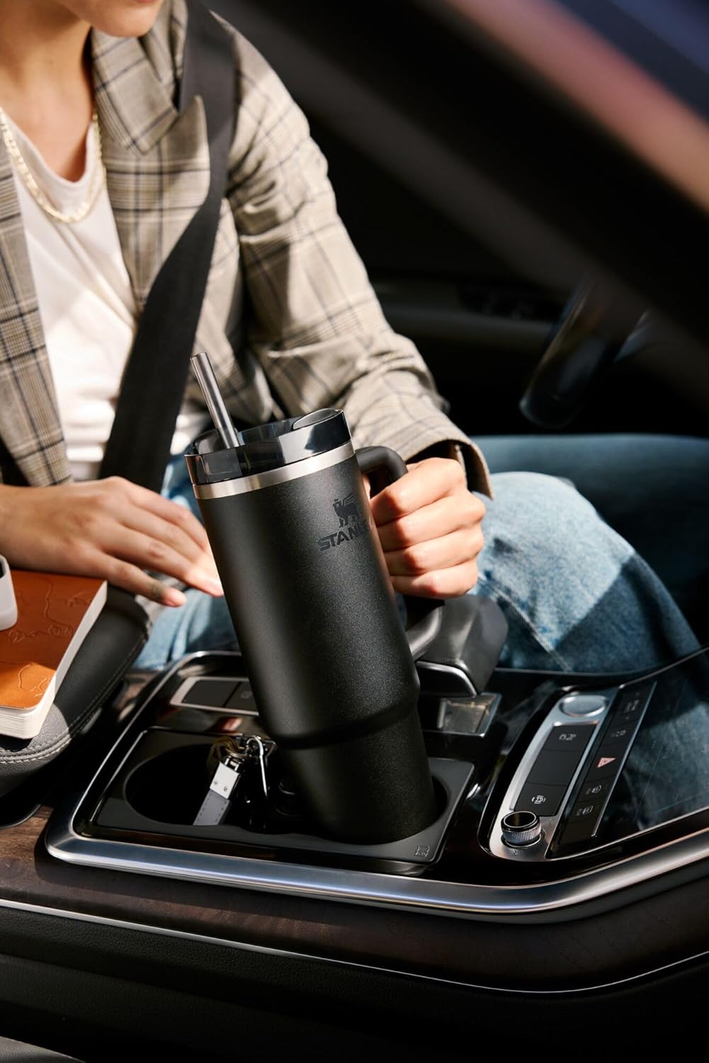 STANLEY Quencher H2.0 Tumbler - Insulated 14 oz Stainless Steel Cup with Handle & Straw | BPA-Free Daffodil