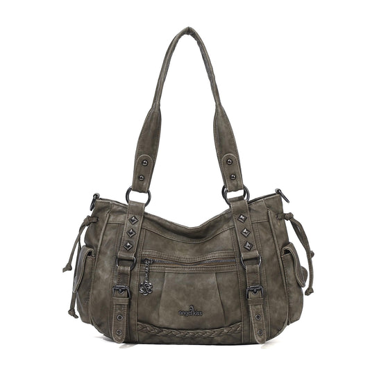 Angel Kiss Shoulder Bag For Women Multi Pocket Retro Hobo Handbags Satchel Tote Bag