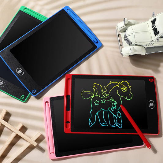 20 Pcs LCD Writing Tablet for Kids 10 Inch Electronic Doodle Board Colorful Screen Doodle Board Erasable Pad Drawing Pad for Kids Toddler 6 Years Old Educational Learning Toy (Black Screen)