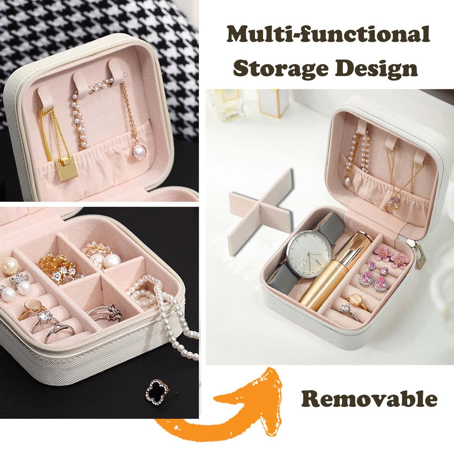 CIPIDI Travel Jewelry Case Bridesmaid Gifts Box,12 Pack Small Jewelry Box Mini Jewelry Organizer,PU Leather Portable Earring Storage Box for Women Girls Bridesmaid Proposal Gifts