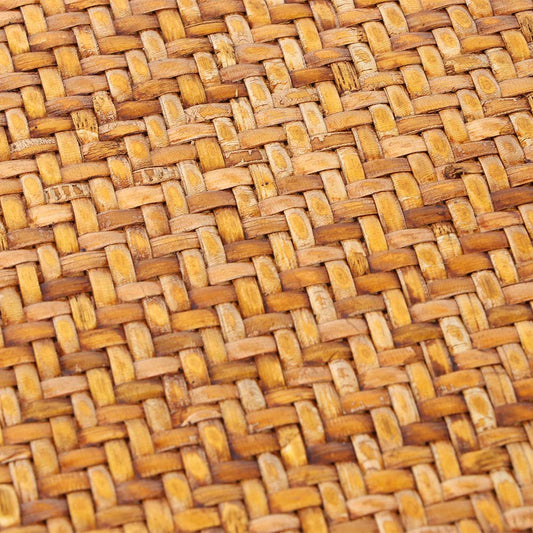 Fnskatzici Japanese Style Rattan Floor Cushion - 6.7" Thick Hand-Woven Straw Tatami Floor Pillow & Meditation Seat - Round Pouf Ottoman with Sponge Filling for Yoga, Zen Room, Balcony (15.7 Inch)