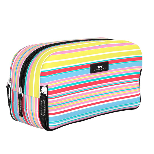 SCOUT 3-Way Bag - Travel Makeup Pouch and Toiletry Bag for Women with Three Zipper Compartments - Stands Upright, Wipes Clean