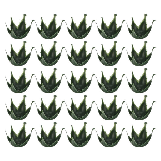 EXCEART 50Pcs Simulated Flower Calyxes 1.77 Inch Artificial Flower Receptacles for DIY Soap Flowers Rose Crafts Green Plastic Holders for Wedding Home Decor