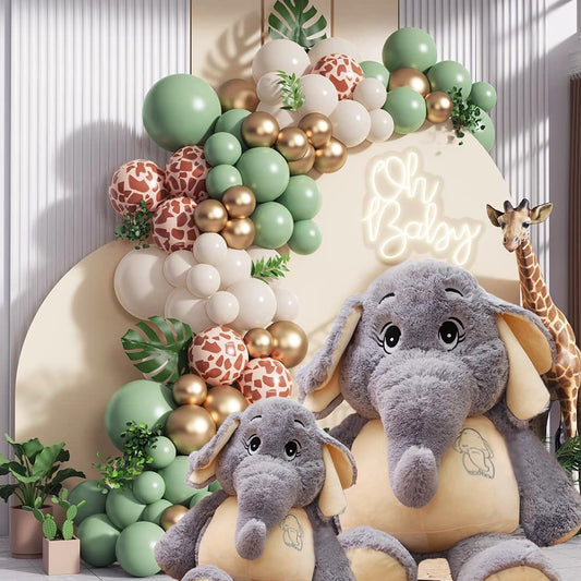 Large Soft Huggable Elephant Plush Toy, 27'' - Cute Fluffy Stuffed Elephant for Baby Girls & Boys, Gifts for Birthday, Mother's Day, Christmas
