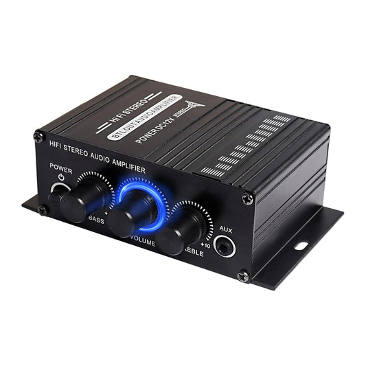 12V 2 MP3 XMSJSIY HiFi Stereo Audio Amplifier for Car Channel HiFi Bass Audio Subwoofer Amp for Cars CD DVD Player