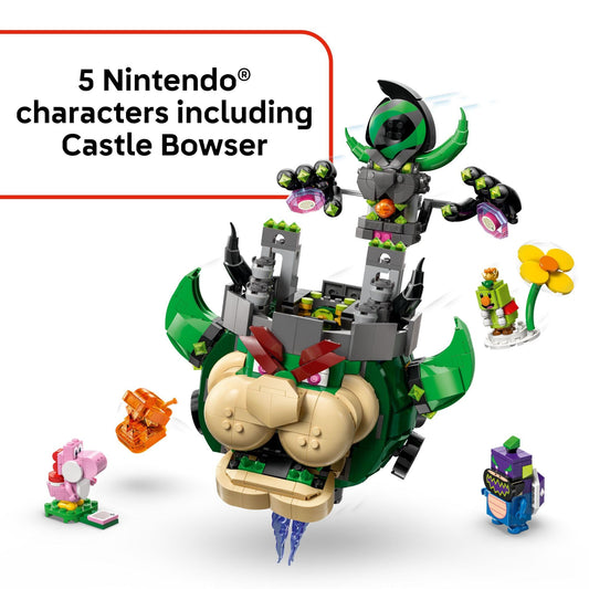 LEGO Super Mario Prince Florian & Castle Bowser Building Toy - Pretend Play Set for Boys & Girls, Ages 9+ - Building Blocks for Kids W/Digital Action & 4 Toy Figures - Gift Idea for Birthdays - 72042