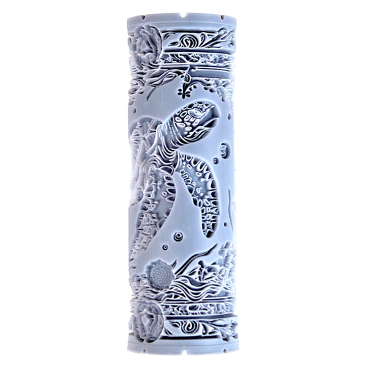 Sea Turtle Clay Texture Roller (4") - Ocean Set #01 - Embossing Pattern Roller for Polymer & Ceramic Clay, Pottery & Crafts
