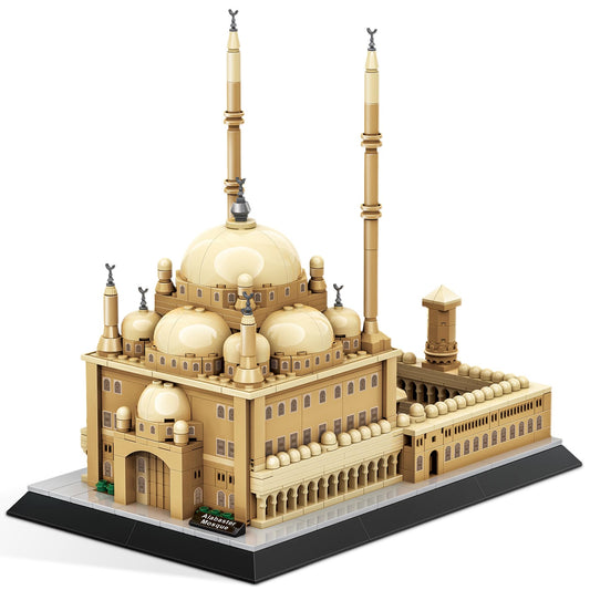 BeepZipp Mosque of Mohammed Ali Cairo Building Set – 620Pcs Architecture Model Kit, Egypt Landmark for Adults, Home Office Decor, Collectible Travel Souvenir for History & Architecture Enthusiasts