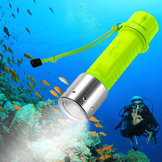 BlueFire Diving Flashlight 1100 Lumen Waterproof Scuba Light Green (1-Pack) Model LMN56-BF-2-123