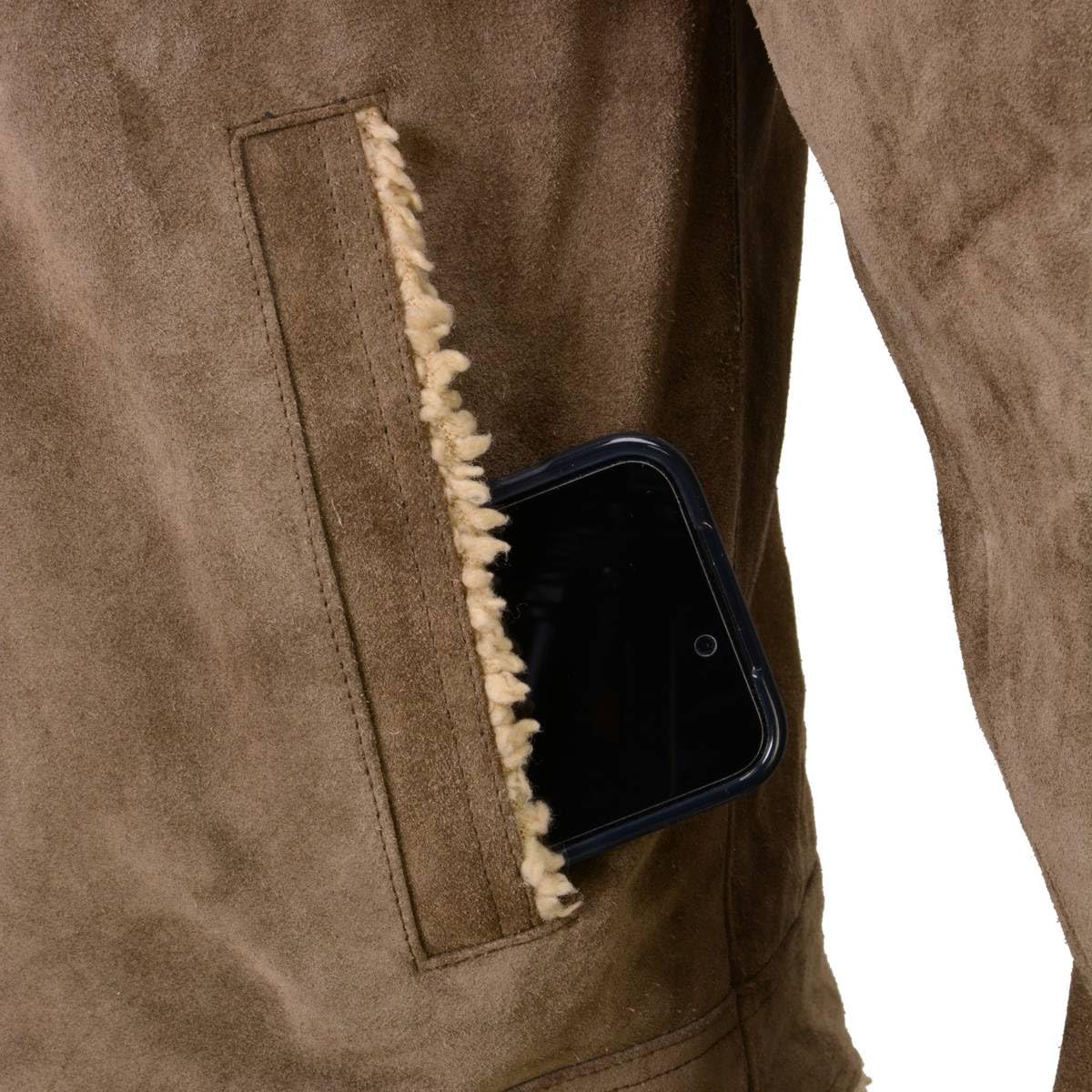 Milwaukee Leather Vintage Men's Classic Suede Leather Fashion Coat Jacket | SFM - Large