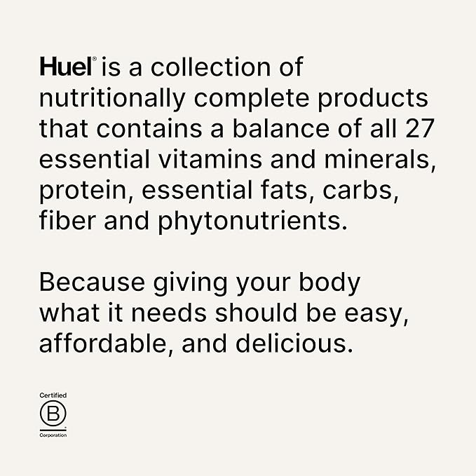 Huel Black Edition | Banana 40g Vegan Protein Powder | Nutritionally Complete Meal | 27 Vitamins and Minerals, Gluten Free | 17 Servings | Scoop not included to reduce plastic