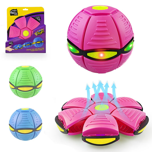 BHPWZB Magic Ball Pop Up Balls Light-Up – Magic Bouncing Pop Up Toy with Bright Motion Lights Dual-Form Magic Meta Ball Bouncy Balls for Indoor Outdoor Fun (Pink)