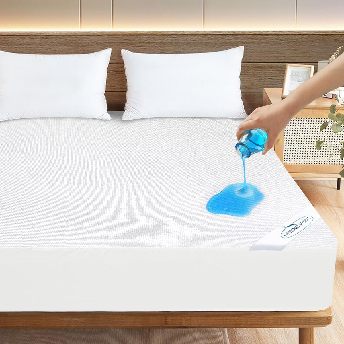 Twin Mattress Protector Waterproof Soft & Breathable Terry, Noiseless Twin Mattress Cover Fitted Sheets up -14'' Mattress Protector for Kids Bed Cover Mattress Pad Protecor Machine Wash