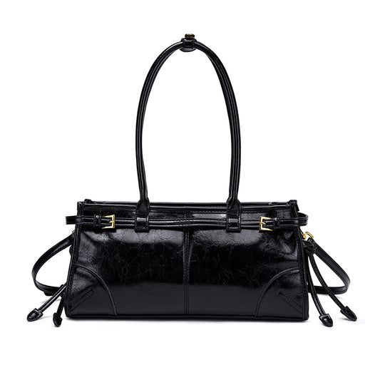 NEWBELLA Women's Soft PU Leather Clutch Purse with Top Handle - Convertible Satchel Tote and Shoulder Bag for Work and Evening Use