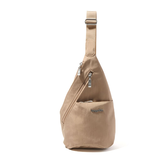 Baggallini Mini Sling - 12x7 Sling Crossbody Bag Backpack with Adjustable Shoulder Strap