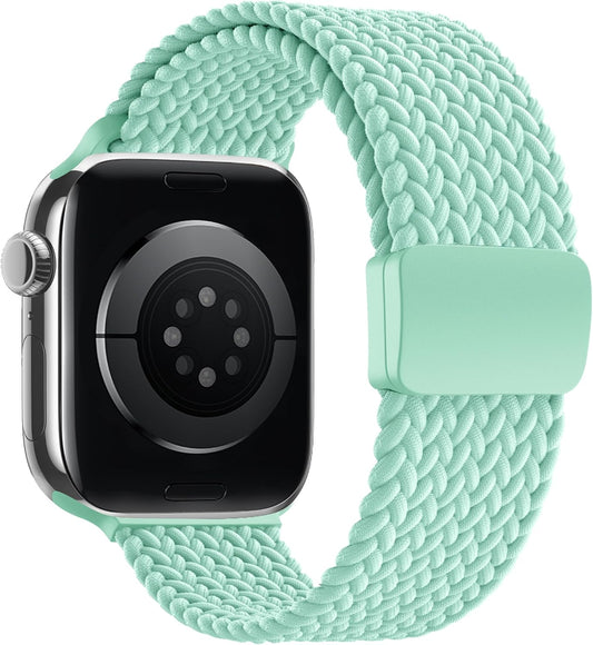 Braceleter 38mm 40mm 41mm 42mm 44mm 45mm 46mm 49mm 10 9 8 7 6 5 4 3 2 1 Braided Stretchy Band Compatible with Apple