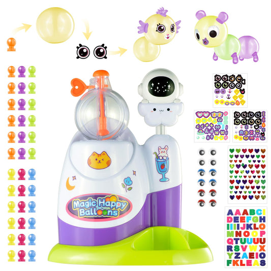Zyllver 320pcs DIY Magic Balloon Craft Kit, Sticky Balloons Maker Toy Craft Kits for Kids, DIY Balloon Animal Kit Creative Activity, Birthday Gifts for Girls Boys Ages 3+