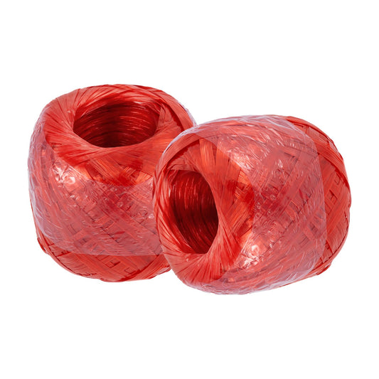 ZOWZEA 980 Feet Long Bundled Polyester Nylon Plastic Rope Twine,Polypropylene Twine for Household Gardening, Agricultural Packing, Tying, Binding, and Home Craft (Red-490Feet/Roll)