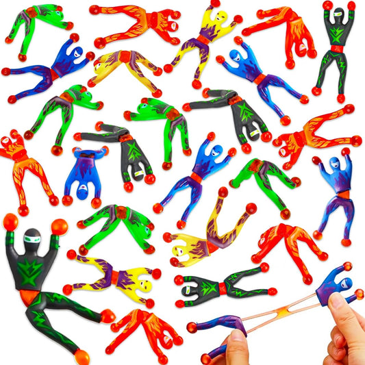 35PCS Sticky Wall Climbers Sticky Hands Ninja Party Favors for Kids 3-5 4-8 8-12 Birthday Summer Goodie Bag Stuffers Classroom Treasure Box Toys Carnival Prizes Bulk Treat Gift Trinkets Pinata Fillers