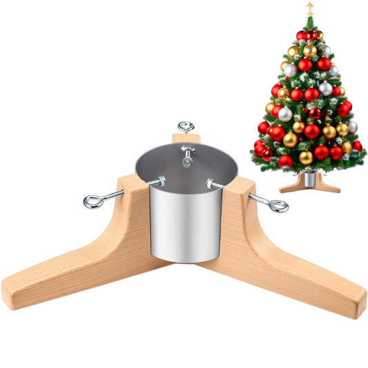 Soaoo Christmas Tree Stand for Live Real Xmas Tree Holder Base up to 7 ft Replacement Stand for 1.97 Inch-5.5 Inch Trunk Diameter, 0.58 Gallons Water Capacity(Silver)