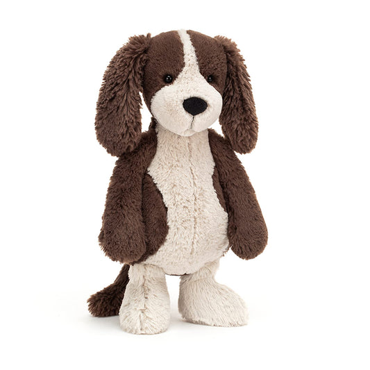 Jellycat Bashful Fudge Puppy Stuffed Animal, Medium 12” - Dogs & Puppies Plush Toy - Classic Children's Gift