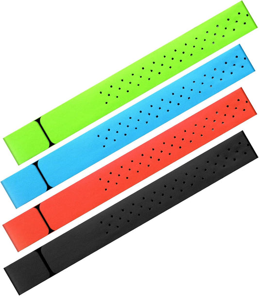 4 Adjustable(0.8 11.8 Inch,Black, Oudain Pcs Heart Rate Monitor Replacement Strap Band, Soft Heart Rate Monitor Armband