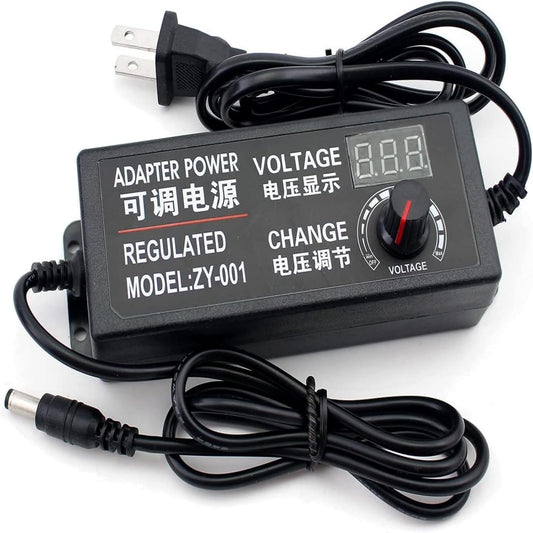 Yetaida 100-240V 3-12V 5A 50-60hz (3V-12V 5A) to Power Supply Adjustable Universal AC/DC Switching Power Adapter