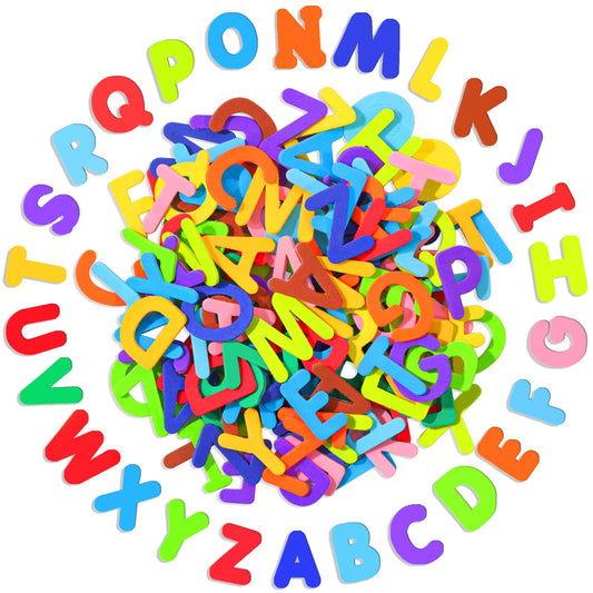 Natonhi 1050 Pcs Letter Stickers,10 Colors Foam Letter Stickers, Self-Adhesive ABC Alphabet Sticker for DIY Crafts, Kids School Projects, Scrapbooking and Party Decorations