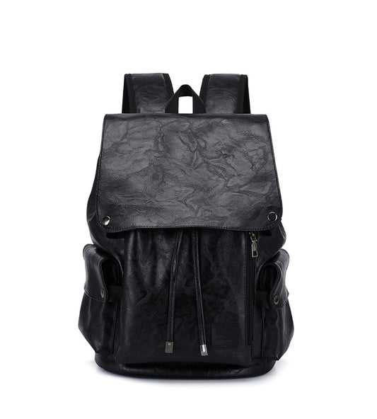 Sweetovo Leather Backpack for Women, Fashion Anti Theft Backpack Water Resistant Travel Daily, Black