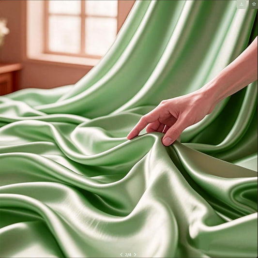 Sage Green Satin Fabric 10 Yards 60 Inch Wide Silky Polyester Lining Material for Bridal Shower Birthday Party Wedding Draping Decorations & Crafts Sewing DIY Decor