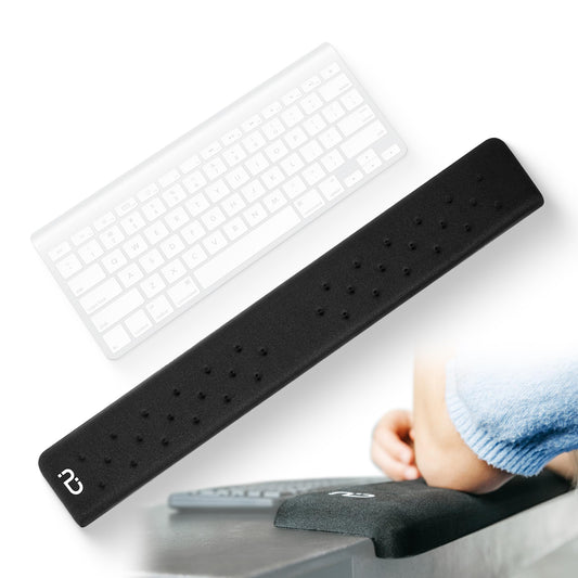 EdgeRest PostureUp L-Shaped Desk Long Wrist Rest Elbow, Forearm & Wrist Comfort Support for Table or Desk Edge, Non-Slip, Memory Foam Padding, Ergonomic Design for Work, Universal Fit, Black