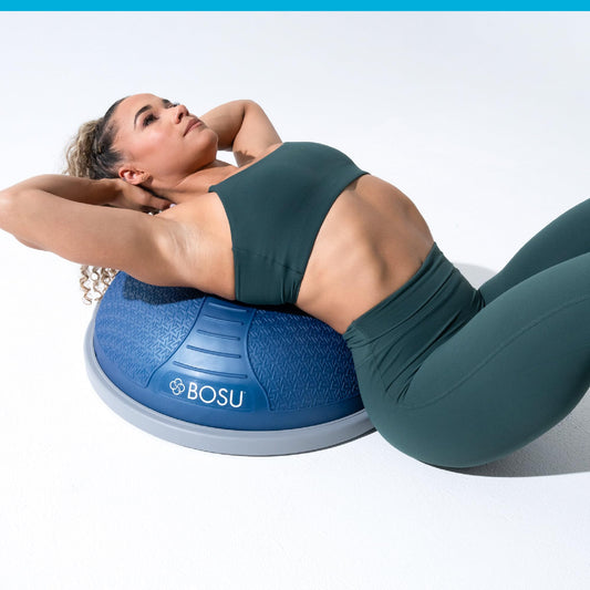 Bosu Pro NexGen 25IN Home Fitness Exercise Gym Balance Trainer with Pump, Blue