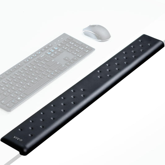 VIVO Ergonomic Long 30” Wrist Pad, Non-Slip Memory Foam Arm Rest for Desk, Elbow Cushion with L-Shaped Edging, Black, DESK-WR30