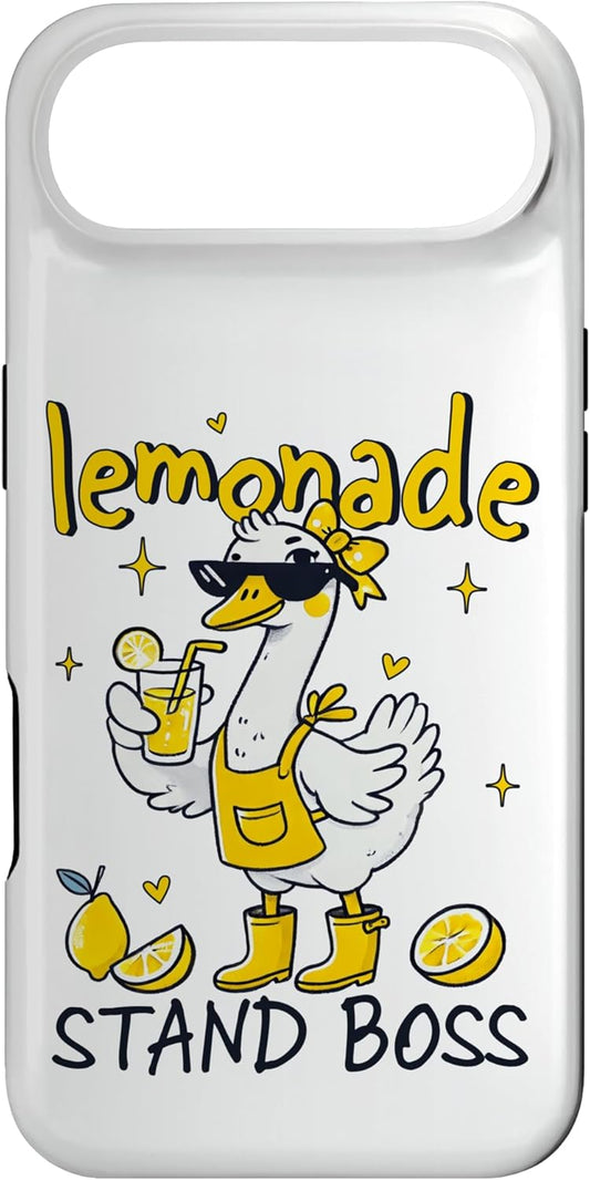 Citrus Quack Designs Summer Funny Duck Lemonade Stand Boss Citrus Drink Case for iPhone Air